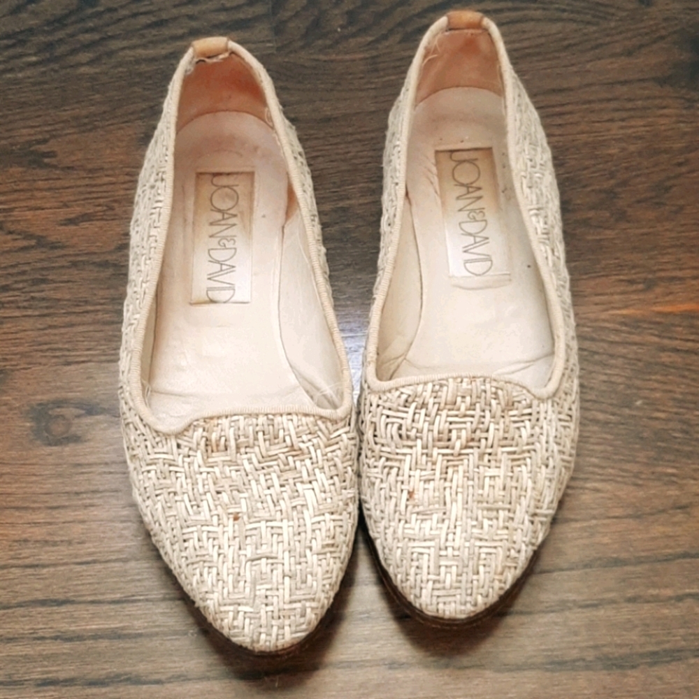 VINTAGE Handmade in Italy Joan & David Woven Leather Loafers, Granny Cottage 7.5